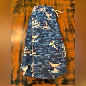 Old Navy boys nautical swim trunks